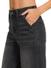 Amber Charcoal Utility Crop Denim
