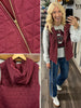 Suri Quilted Vest - Maroon