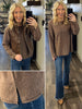 Rachel Brushed Rib Pocket Long Sleeve - Mocha