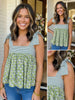 Georgia Babydoll Tied-Strap Tank