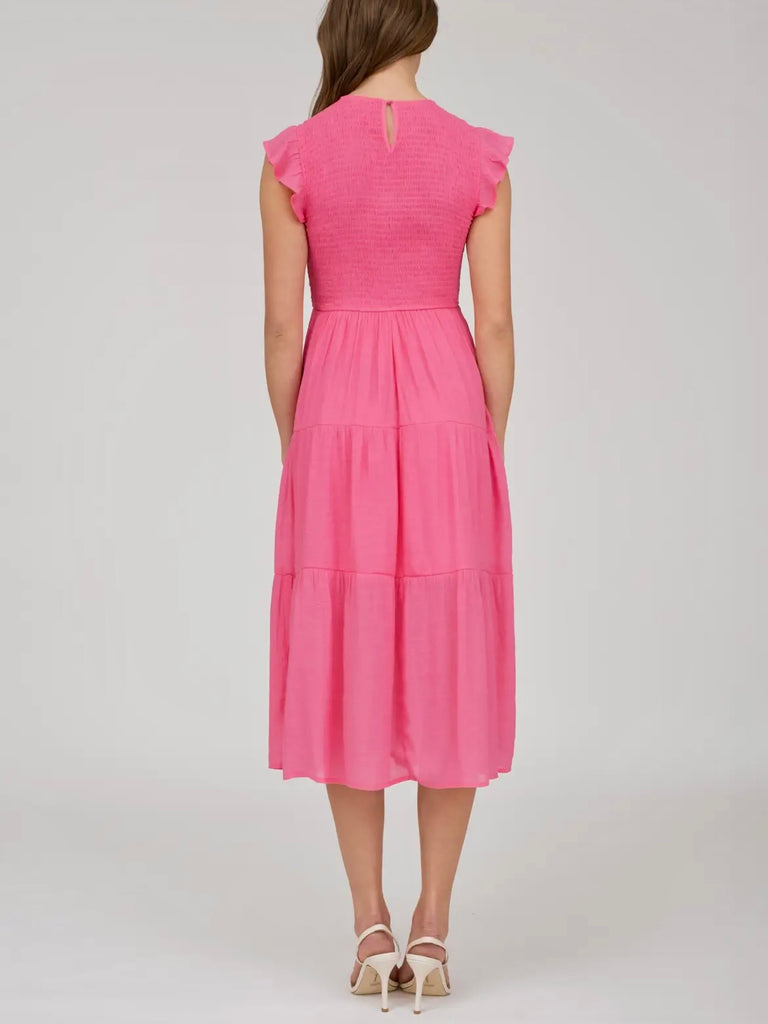 Lynn Pink Midi Dress