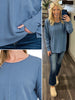 Georgine Center-Seam Center - Dusty Blue