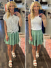 Renlee Butter-Soft Tiered Skirt - Sage Green