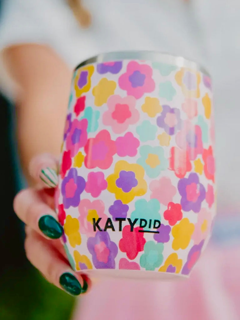 Ivy Groovy Floral Wine Tumbler
