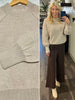 Margo Puff Sleeve Sweater - Latte