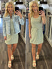 Tanesha Tied-Waist Dress - Sage