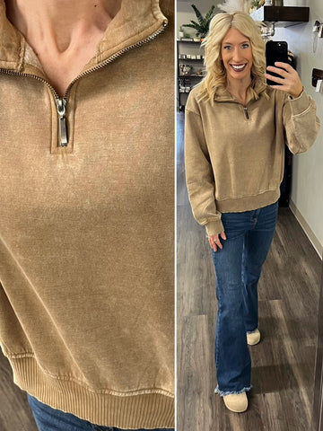 Melany Checker Fuzzy Cardigan