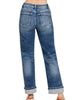 Jenae Straight Cuffed Denim