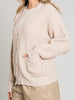 Kendell Large Weave Button Cardi - Taupe
