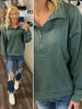 Zoey 1/4 Zip Pullover - Forest
