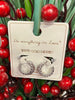 Trudi Small Double Loop Earrings - Silver