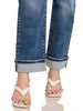 Jenae Straight Cuffed Denim