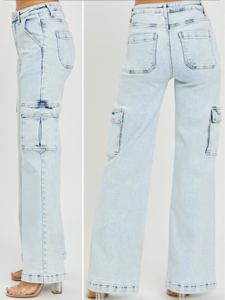 Lettie High-Rise Cargo Jeans