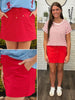 Rori Red Skort