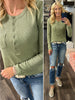 Natalie So-Soft Ribbed Long Sleeve - Olive