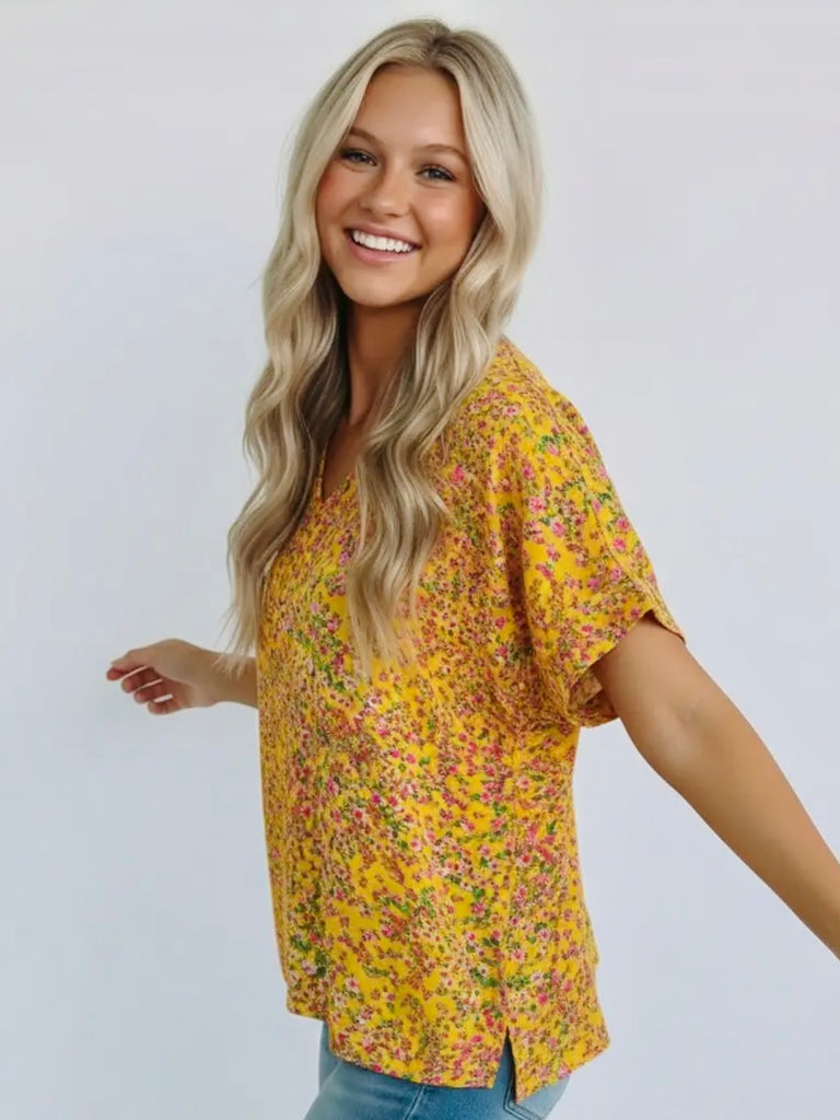Andrea Floral Dolman Blouse