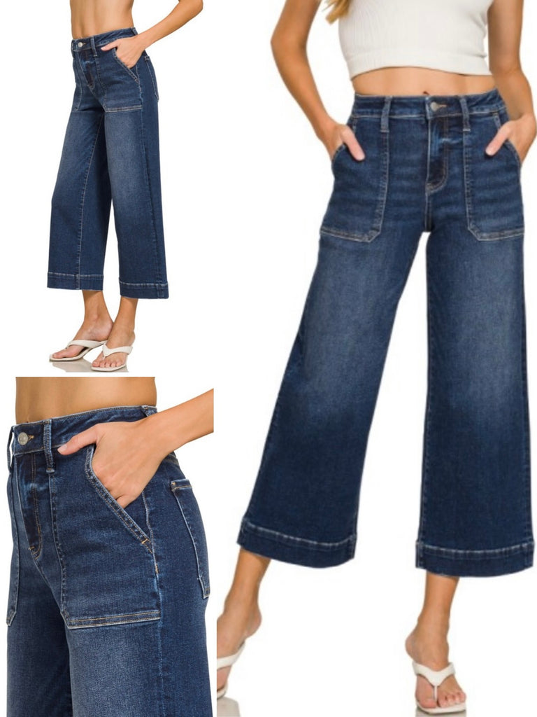 Willma Wide Leg Cropped Jeans