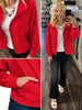 Belle Scuba Zip Jacket - Red