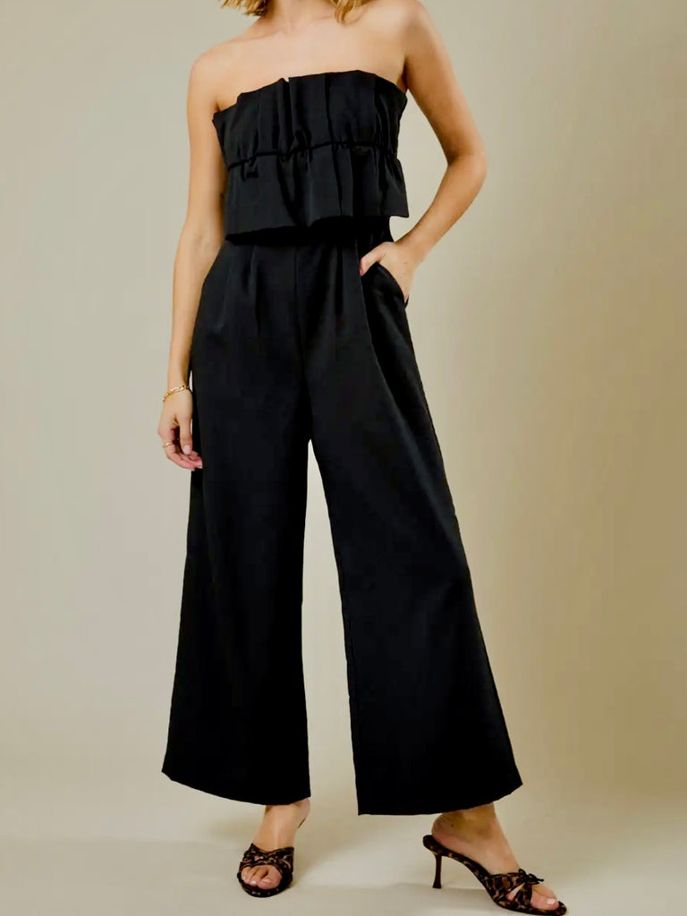 Wendi Ruffle Bodice Jumpsuit