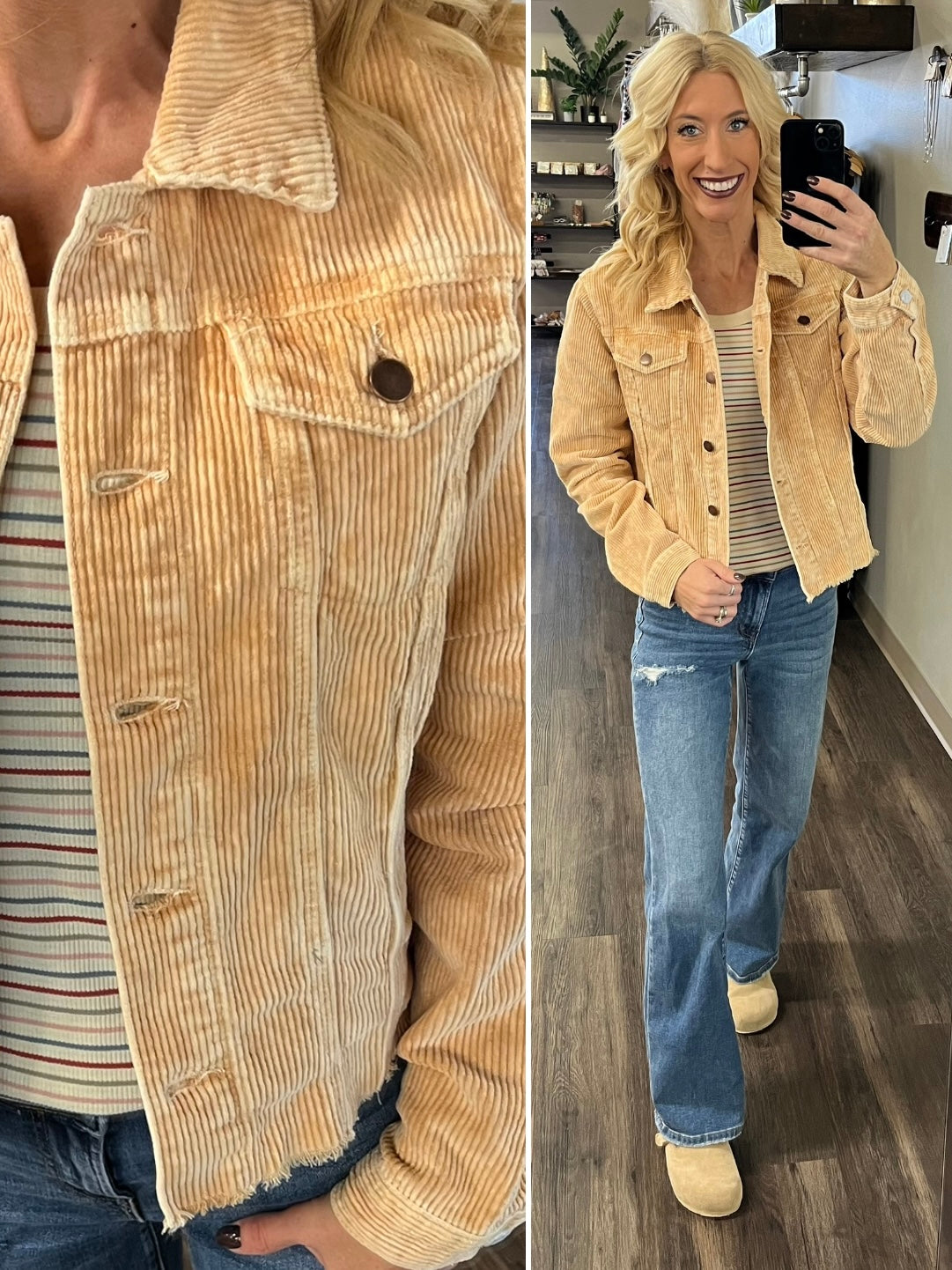 Brenley Corduroy Jacket - Camel – Katy Lynn Boutique