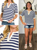 Raya Striped Navy/White Top