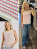 Kinze Striped Sweater Tank