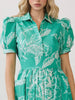 Gabriella Green Floral Dress