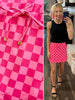 Kayla Pink Checkered Skort