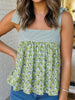 Georgia Babydoll Tied-Strap Tank