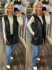 Lisa Long Featherlight Vest - Black