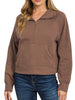 Faith 1/4 Zip - Brown