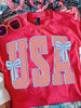 Ava USA T-Shirt - Red