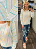 Poppy Mint/Yellow Chevron Sweater
