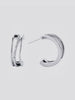 Emily Multi-Hoop Earrings - Silver