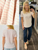 Alexa Striped Tee - Pink