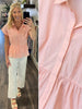 Corinne Babydoll Blouse - Peach