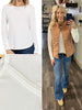 Sonya Long Sleeve Waffle Knit - Ivory