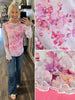 Hanna Mesh Long Sleeve Top - Pink/Purple