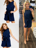Addi Tied Navy Romper