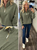Sam Gold Accent Quarter Zip - Olive