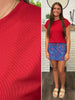 Kelsey Perfect Tee - Red