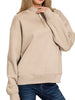 Sam Gold Accent Quarter Zip - Taupe