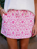Kayla Skort - Pink Floral