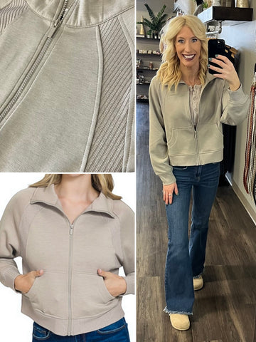 Gia Striped Sleeve Pullover