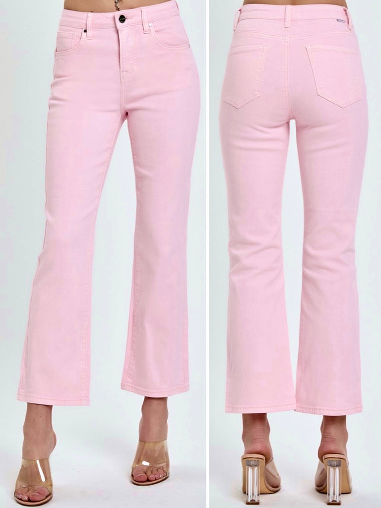 Chelsea Light Pink Straight Denim