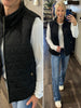 Amy Lightweight Quilted Vest - Black