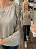 Kaelyn Long Pocket Crewneck - Ash Mocha