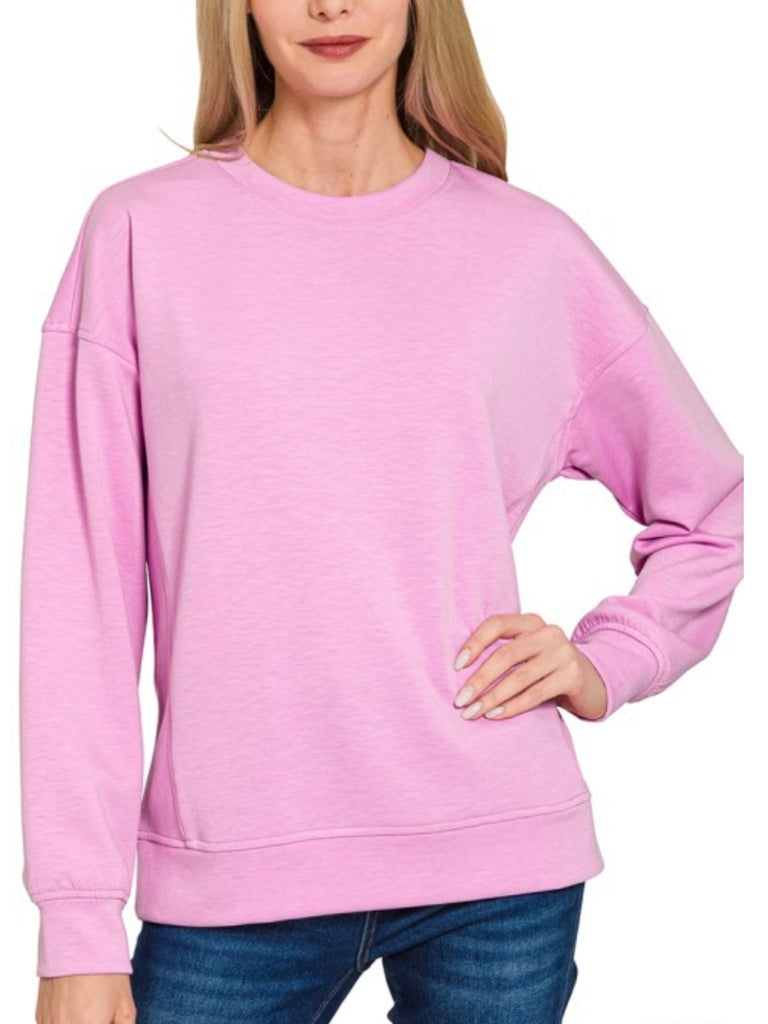 Blair Scuba Crewneck - Berry Pink