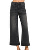 Amber Charcoal Utility Crop Denim