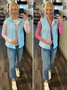 Libby Reversible Vest - Sky Blue/Cream